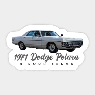 1971 Dodge Polara 4 Door Sedan Sticker